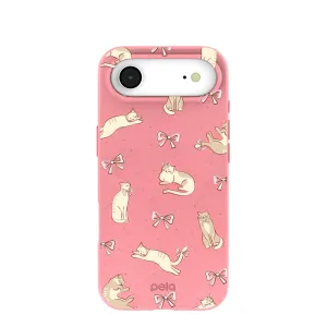 Modern Surface Design Edge Reinforced Bubblegum Pink Purrfection iPhone Air Case