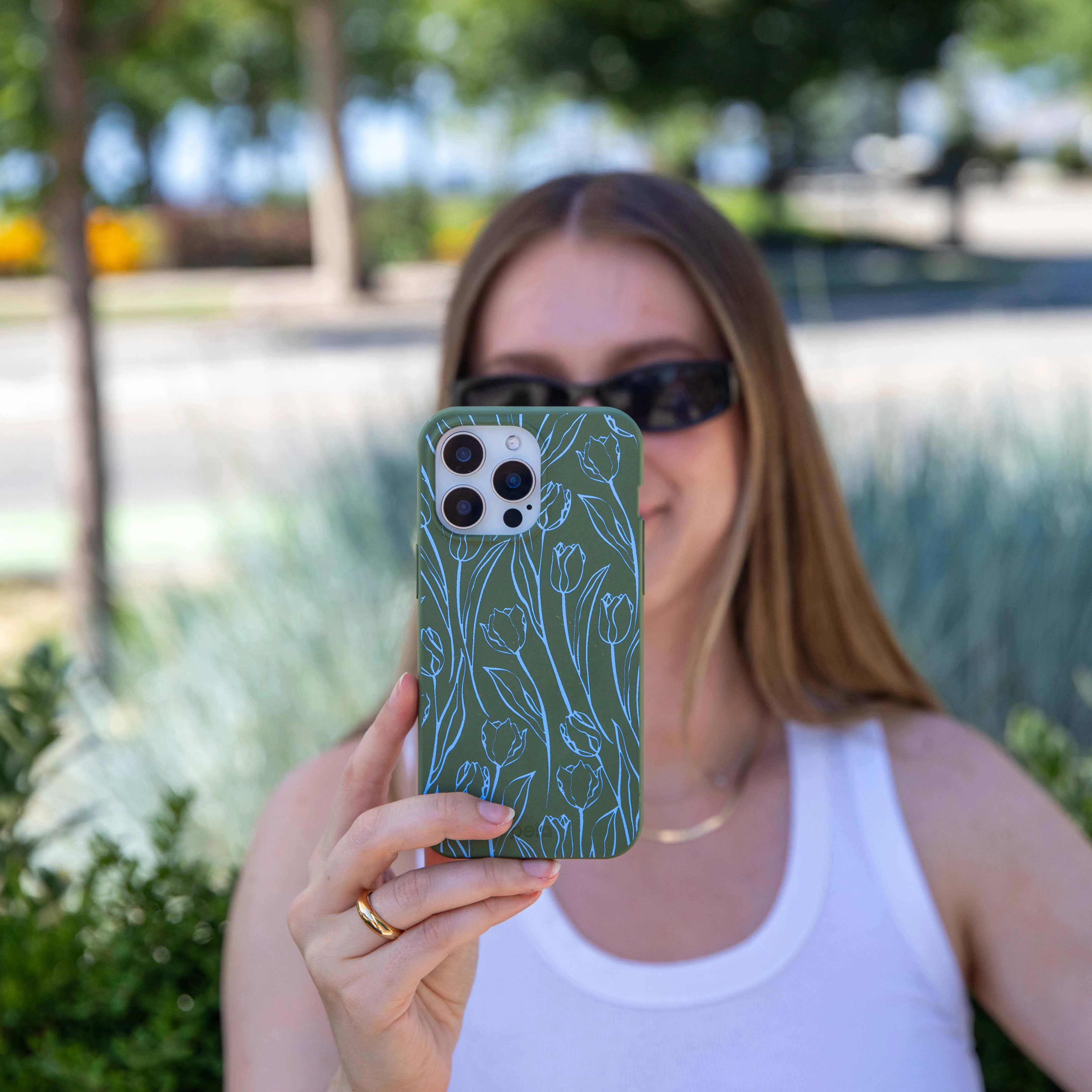 Forest Floor Tulip Dreams iPhone Air Case Durable Surface Colorful Design