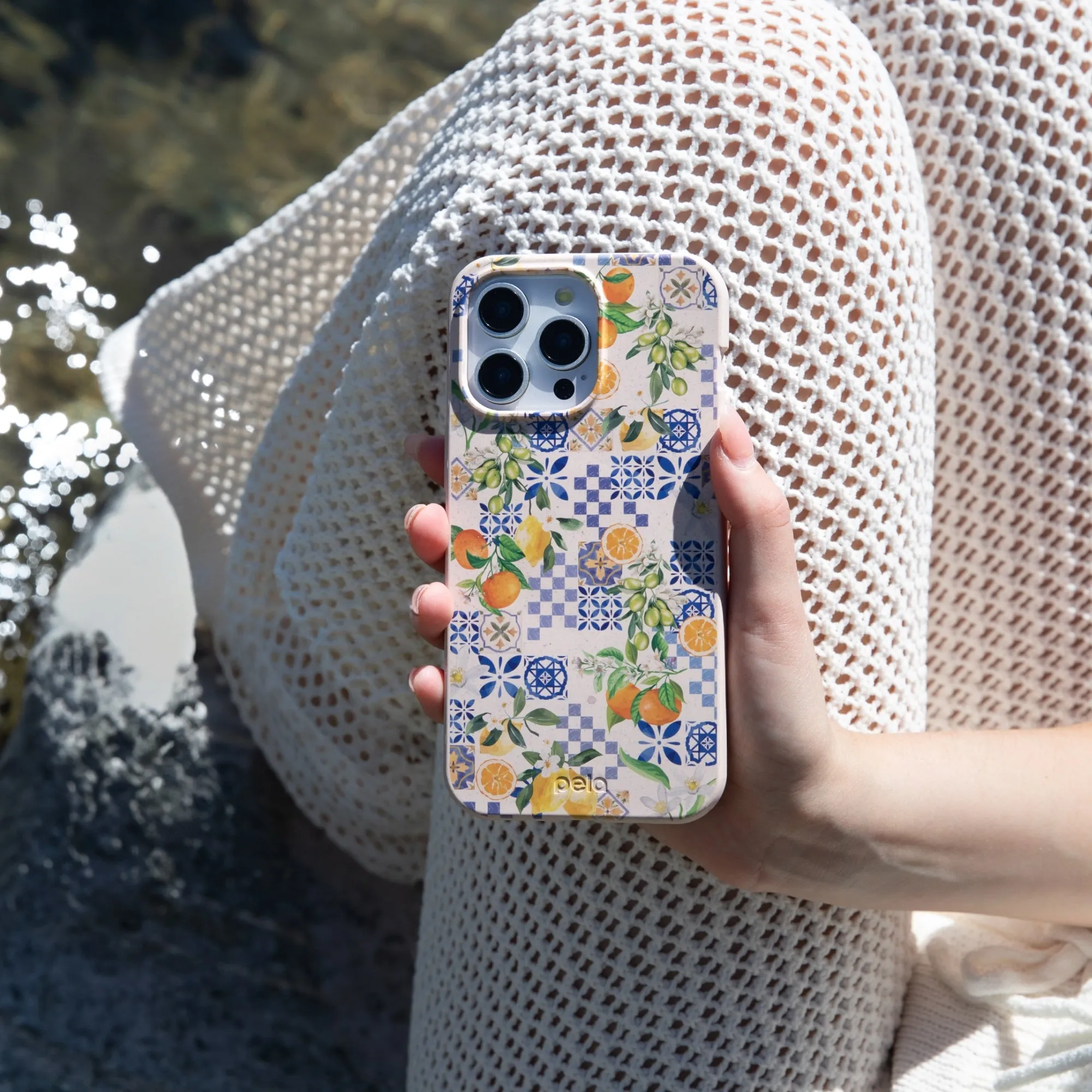 Seashell Amalfi Fruits iPhone Air Case Non slip grip