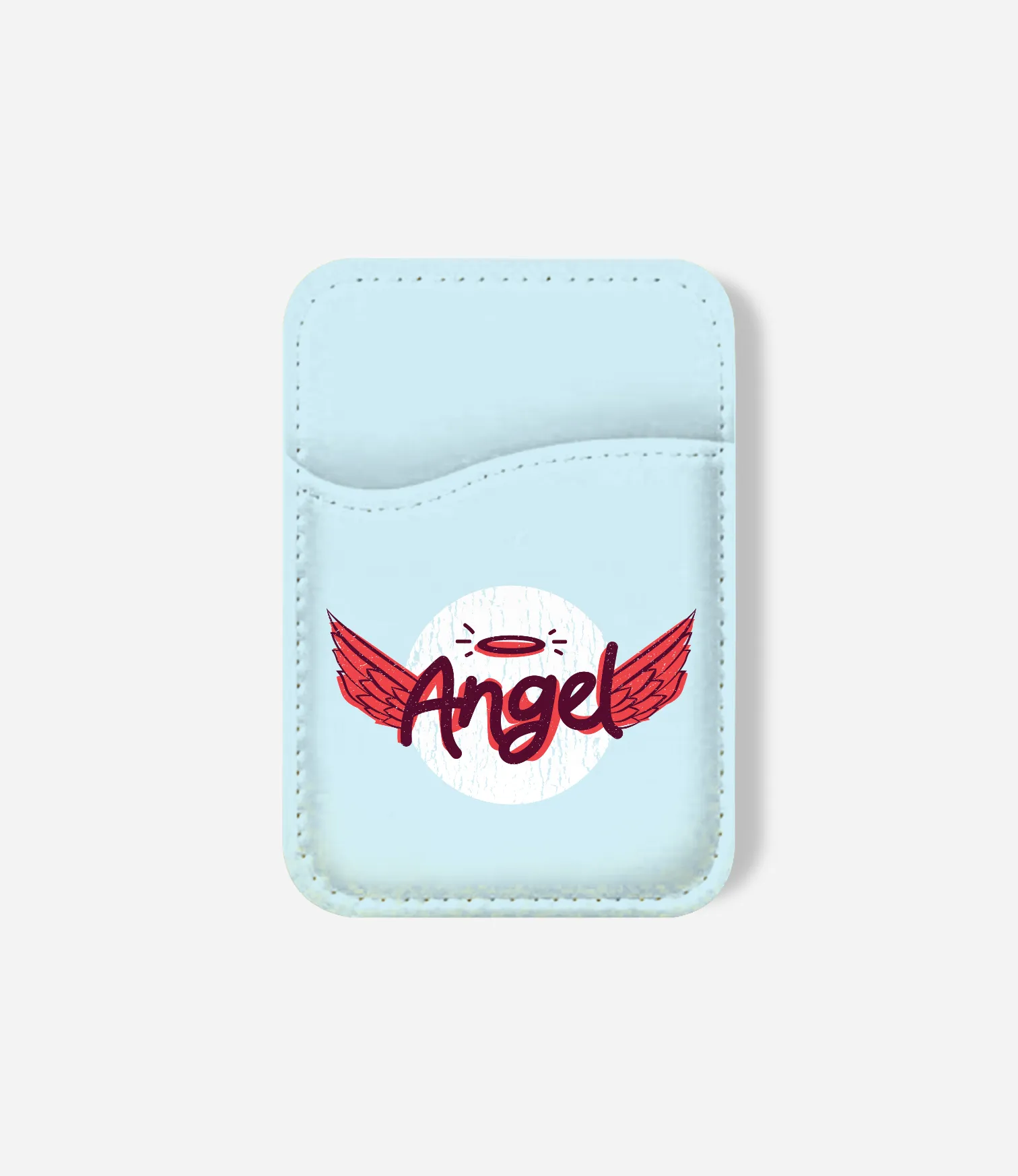 Compact Card Snap Soft Touch Magnetic Wallet Angel Phone Wallet