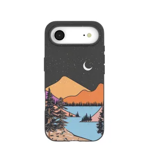 Black Night Trails iPhone Air Case Polished Detail