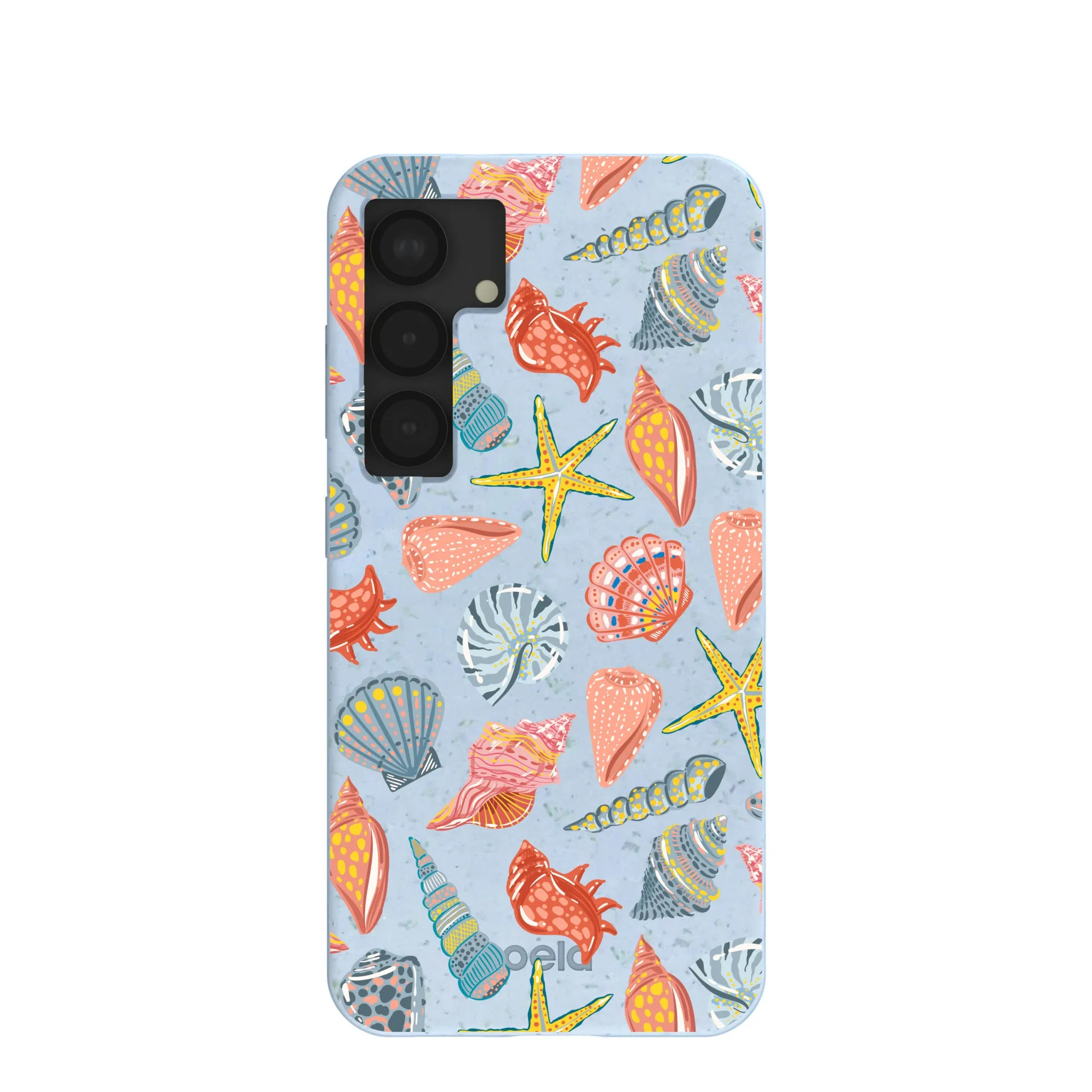Powder Blue Mermaid Finds Samsung Galaxy S25 Case Marble Pattern Polished Finish Texture
