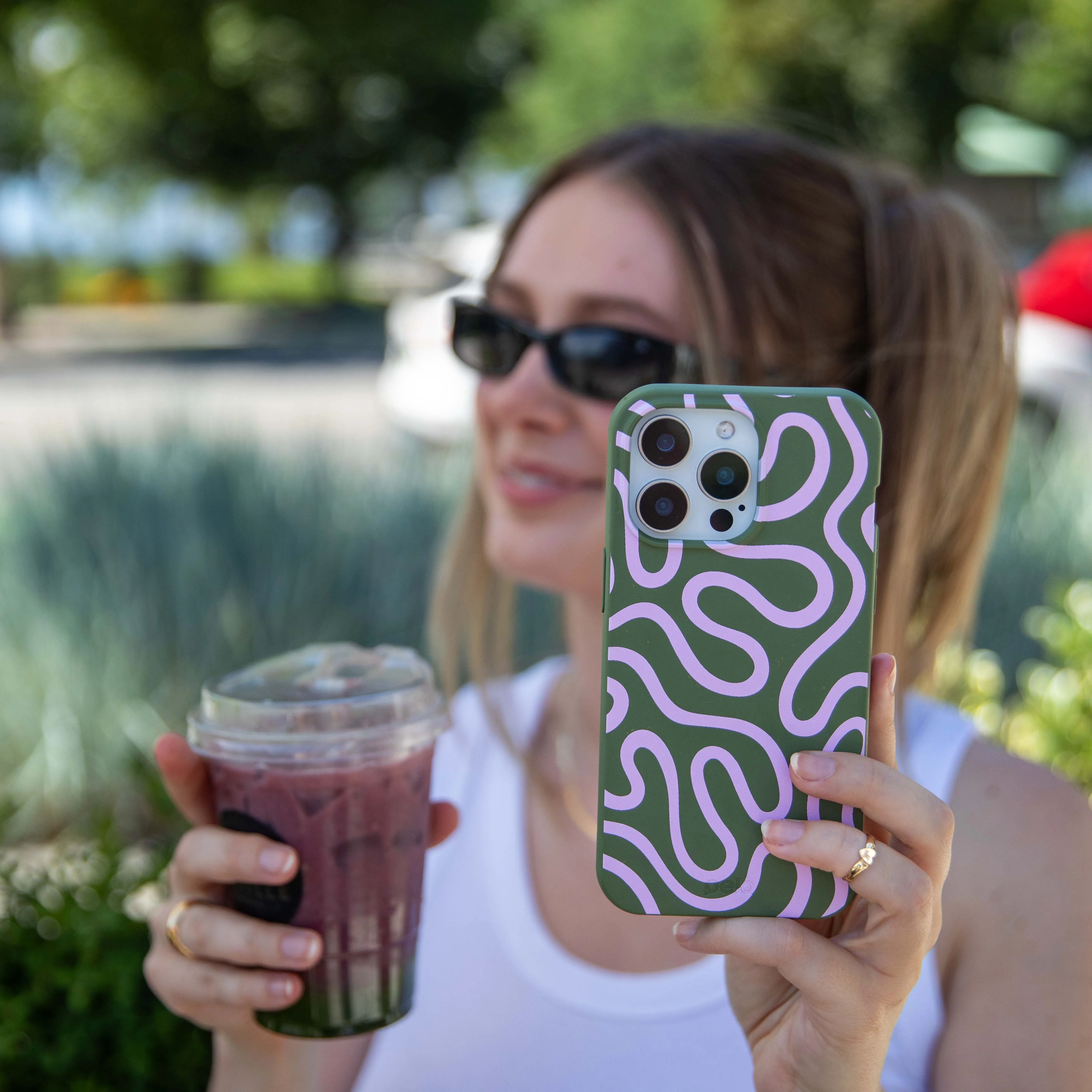 Forest Floor Cotton Curls iPhone Air Case Car Accessory Soft Layer Texture