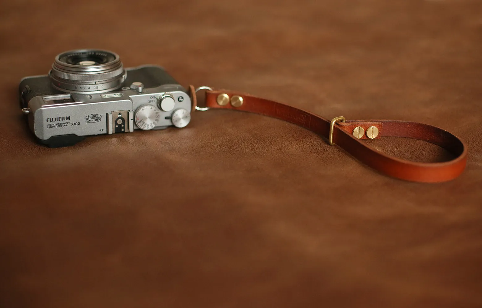 Fitness accessory Windmup Brown Leather Camera Wrist Strap ?C Handmade for Film & Digital Cameras