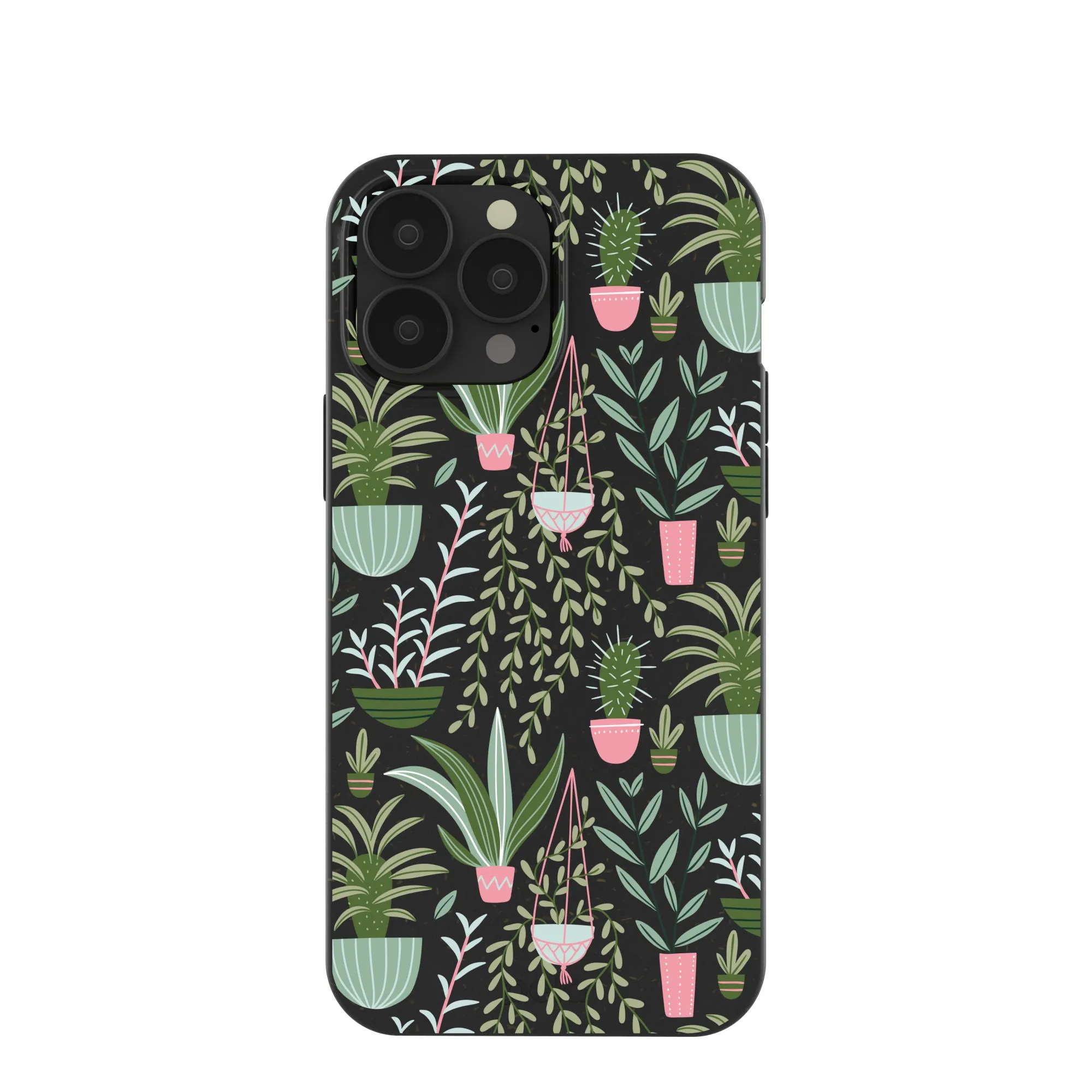 Black Indoor Garden iPhone 13 Pro Max Case Stylish grip Functional Design