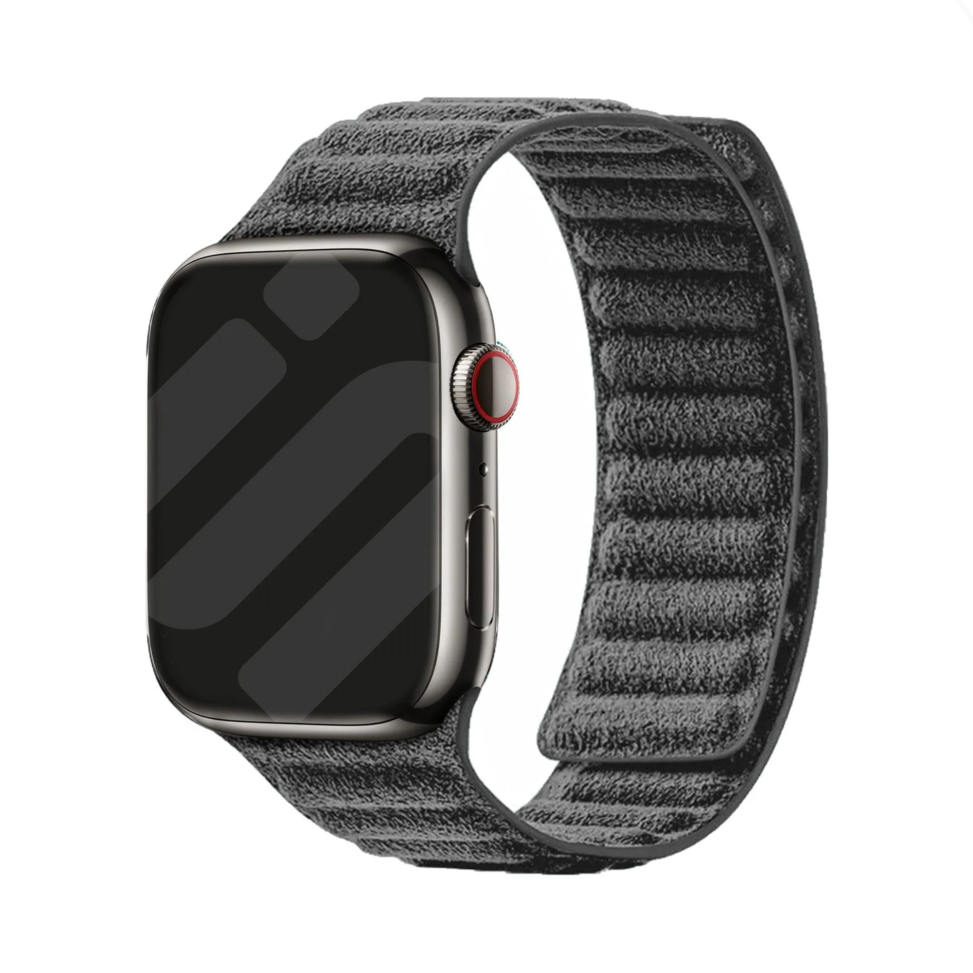 Apple Watch Alcantara Strap (Black) Sporty Durable Style Tough Material