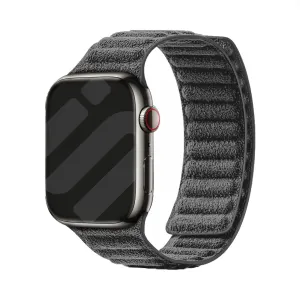 Apple Watch Alcantara Strap (Black) Sporty Durable Style Tough Material