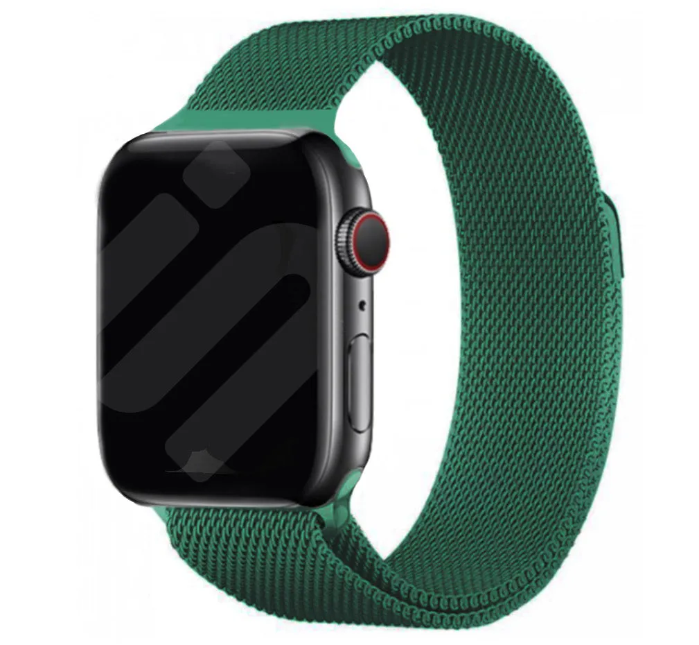 Apple Watch Milanese Strap (Green) Comfort Wear Design Stainless Steel