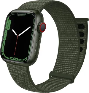 Apple Watch Nylon Loop Strap (Army Green) Daily Strength Design