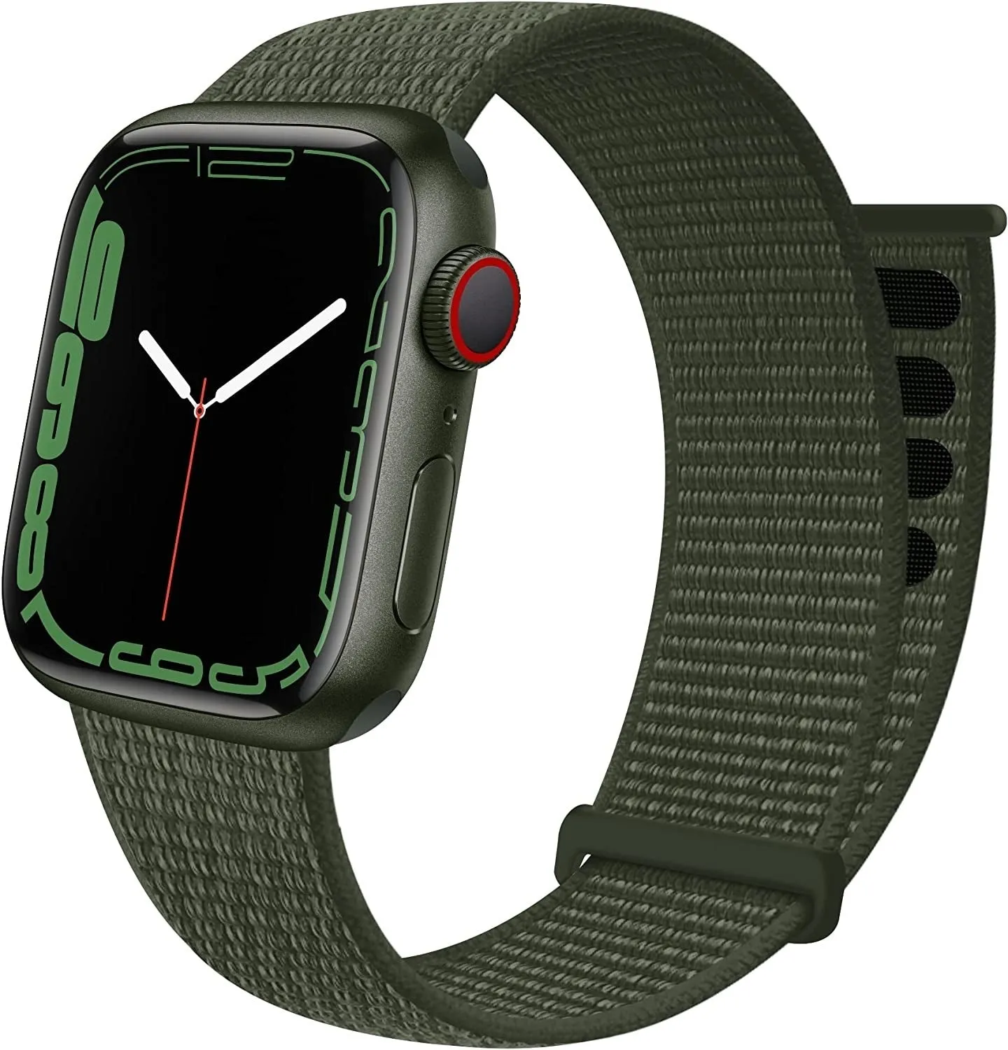 Apple Watch Nylon Loop Strap (Army Green) Daily Strength Design