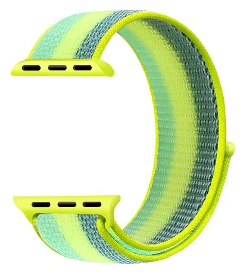 Rugged Modern Design Premium Function Apple Watch Nylon Strap (Neon)
