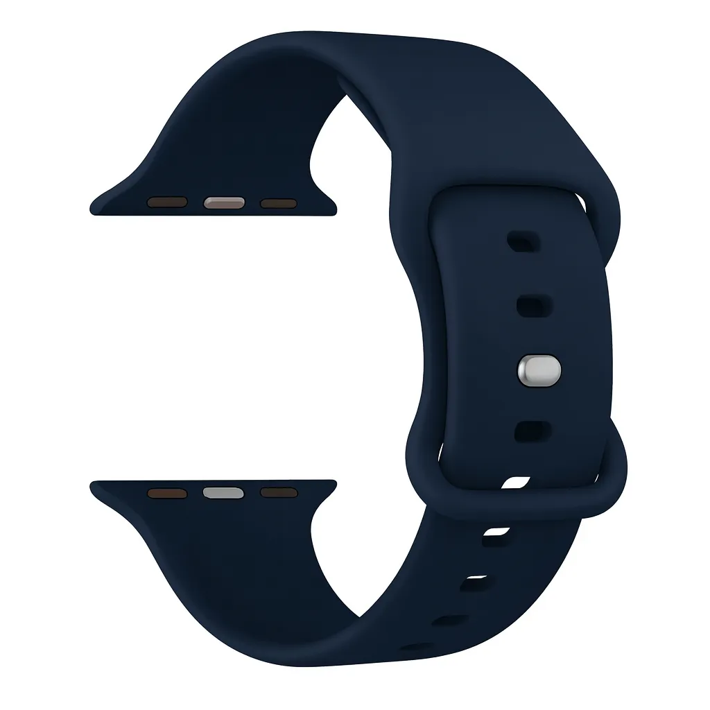 Outdoor Friendly Apple Watch Silicone Strap Classic (Dark Blue)