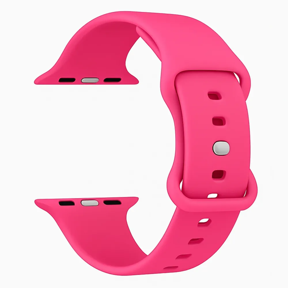 Premium Band Apple Watch Silicone Strap Classic (Pink)