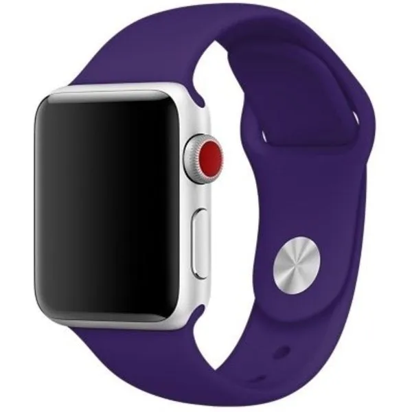 Sporty Comfort Daily Fashion Apple Watch Silicone Strap (Purple)