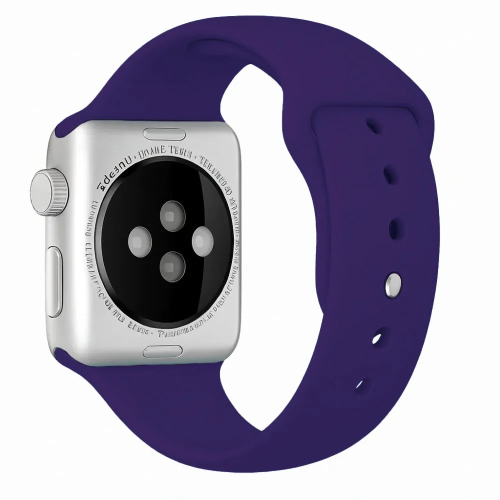 Fashion Choice Active Use Apple Watch Silicone Strap (Purple)