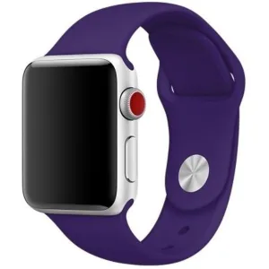 Sporty Comfort Daily Fashion Apple Watch Silicone Strap (Purple)