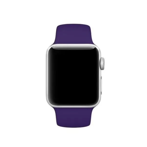 Minimal Style Smart Accessory Apple Watch Silicone Strap (Purple)