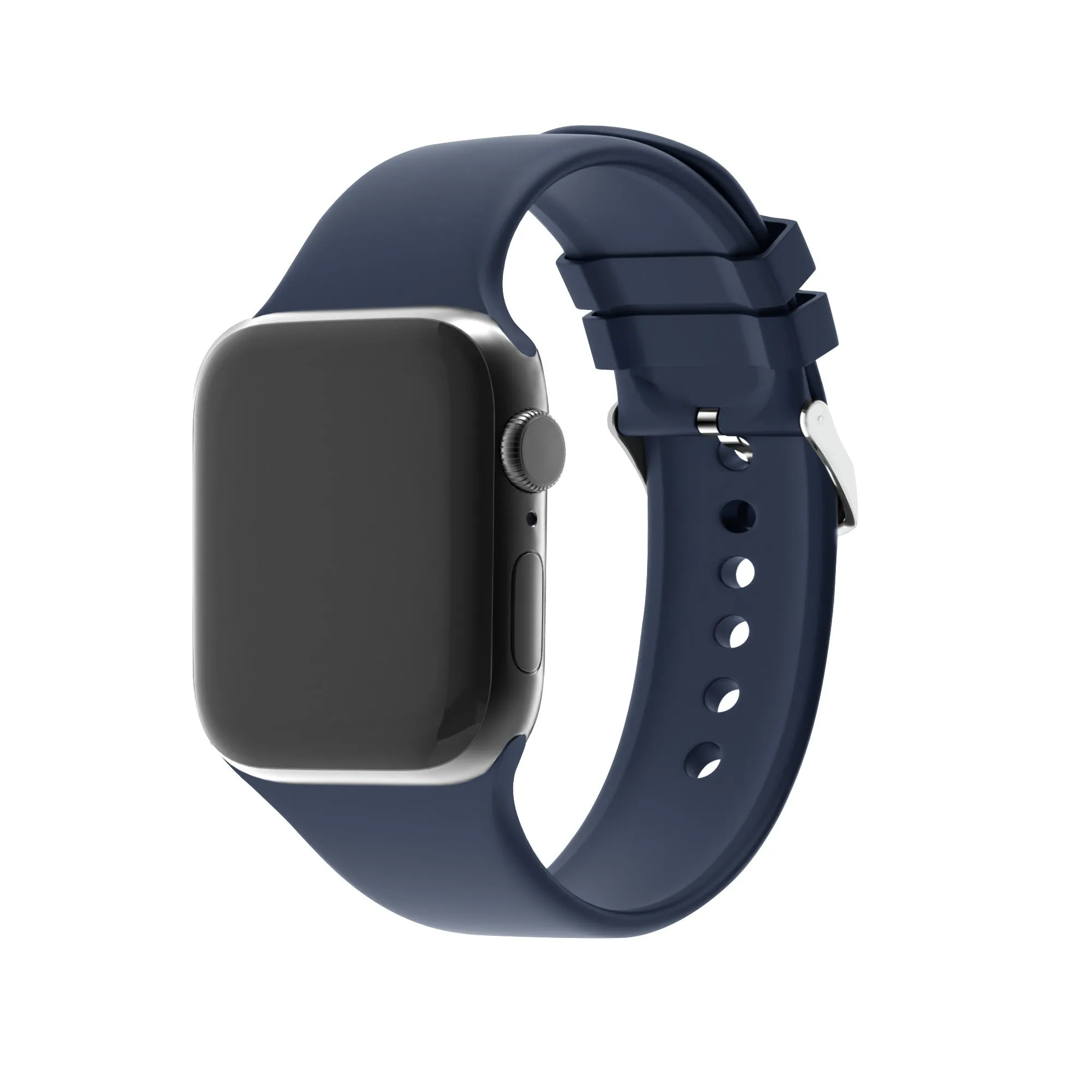 Apple Watch Silicone Strap with Buckle (Dark Blue) Modern Fashion Look