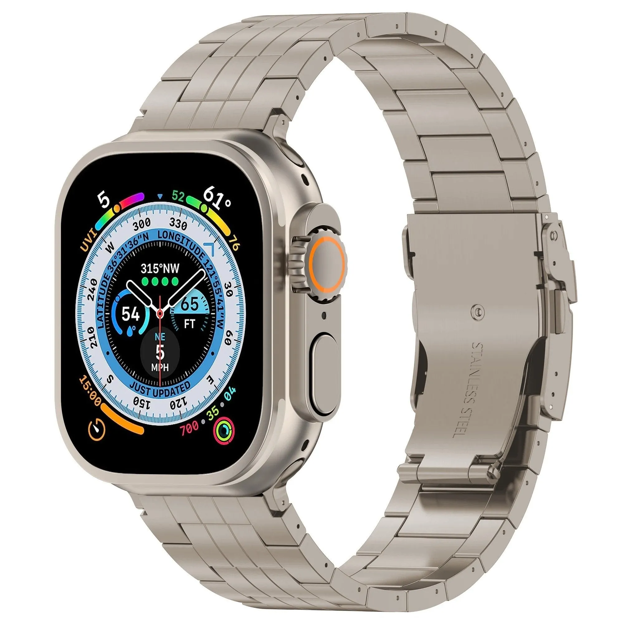 Apple Watch Titanium Strap Duo (Titanium) Light Fabric