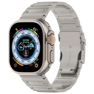 Waterproof Feature Classic Fashion Fit Apple Watch Titanium Strap H-Type (Titanium)