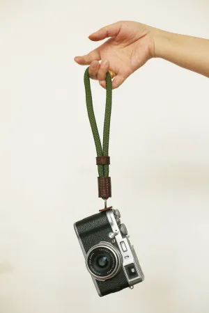 Army green soft camera wrist strap | windmup Teen Use