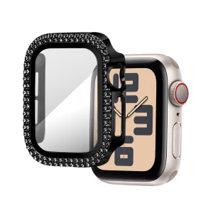 Rugged Edge Bandz Apple Watch 10 - 42mm Diamond Case with Glass (Black)