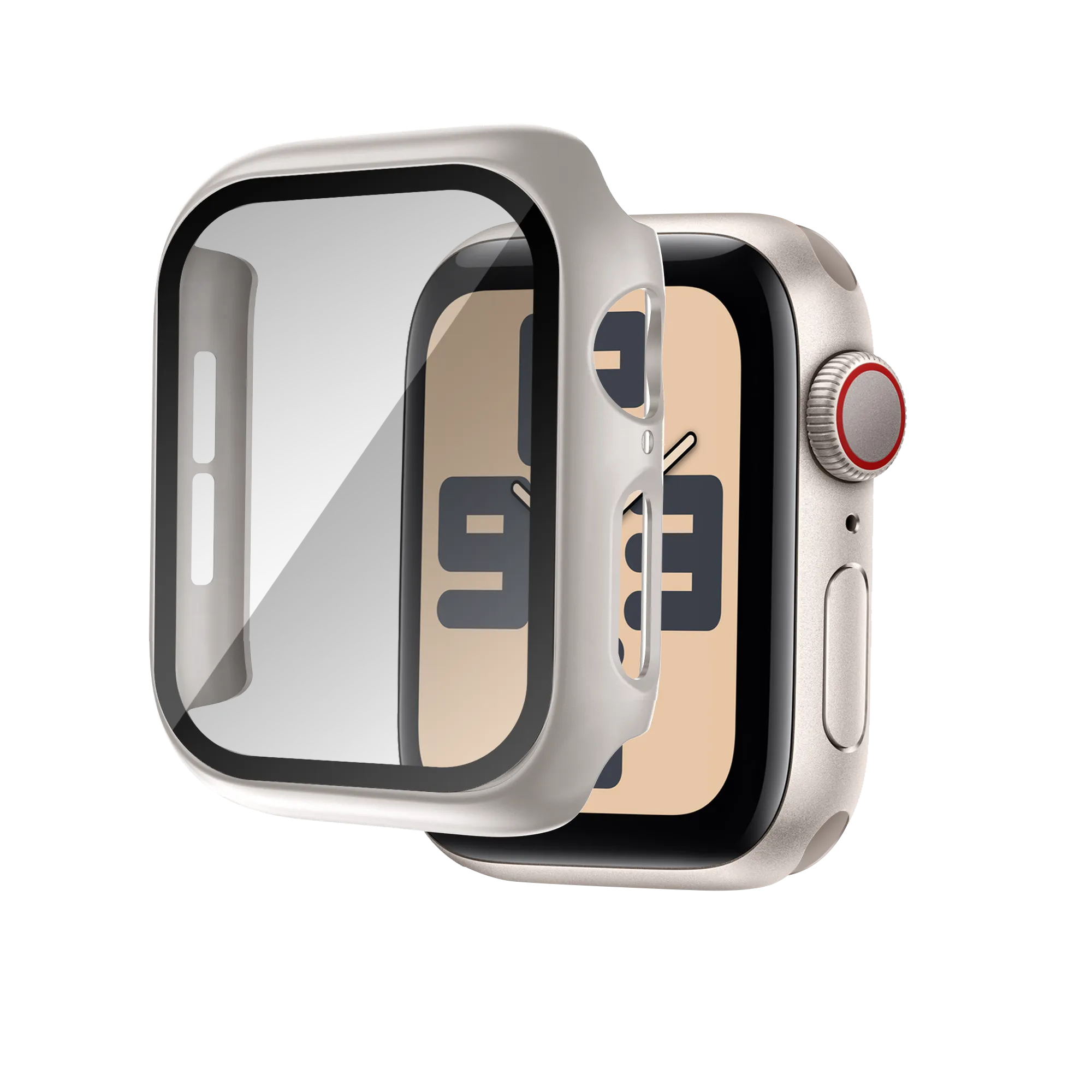 Gym Essential Bandz Apple Watch 10 - 46mm PC Case with Glass (Titanium)