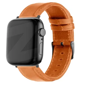 Classic Sport Design Bandz Apple Watch Genuine Leather Strap (Brown)