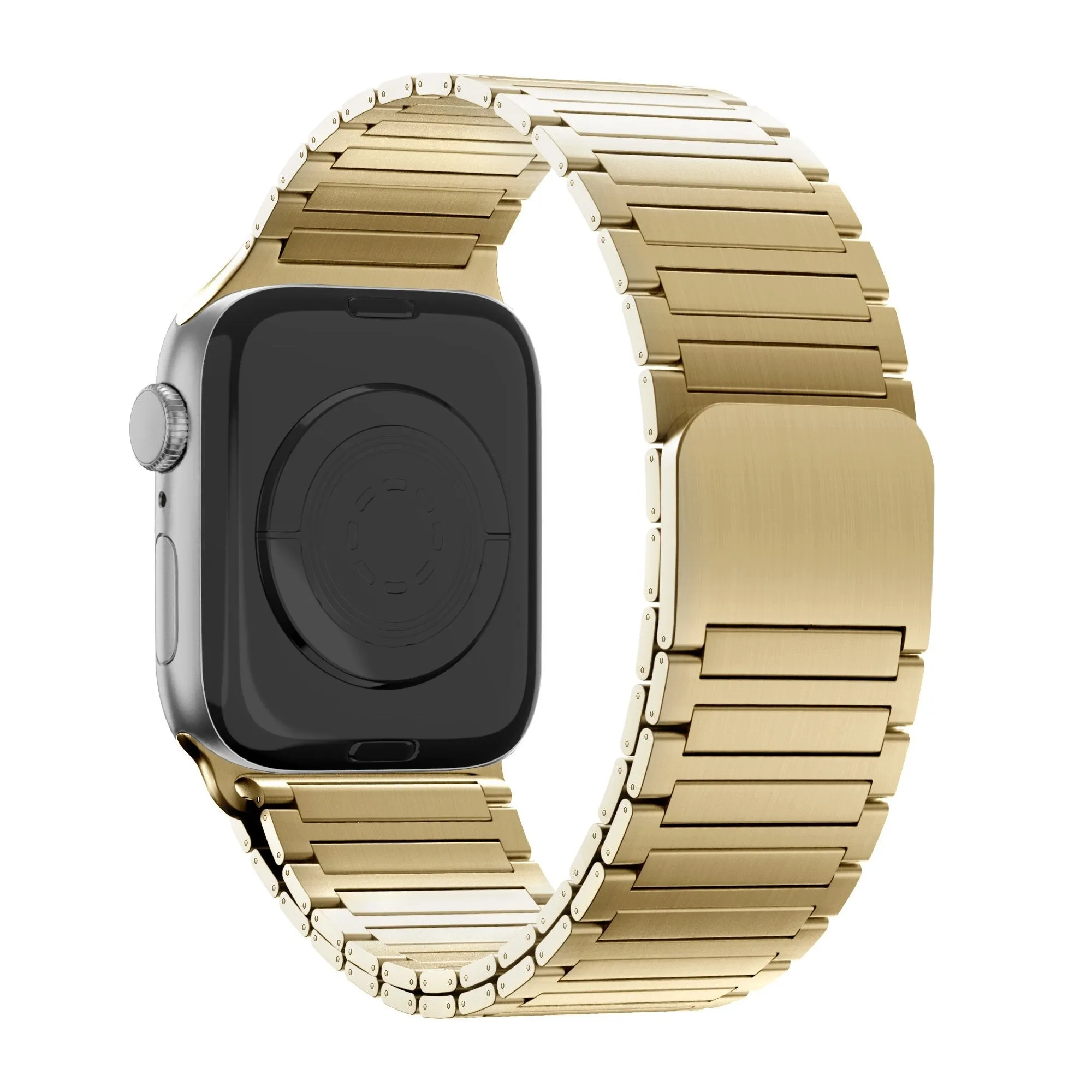 Breathable Construction Bandz Apple Watch Magnetic Steel Strap 'Deluxe' (Gold)