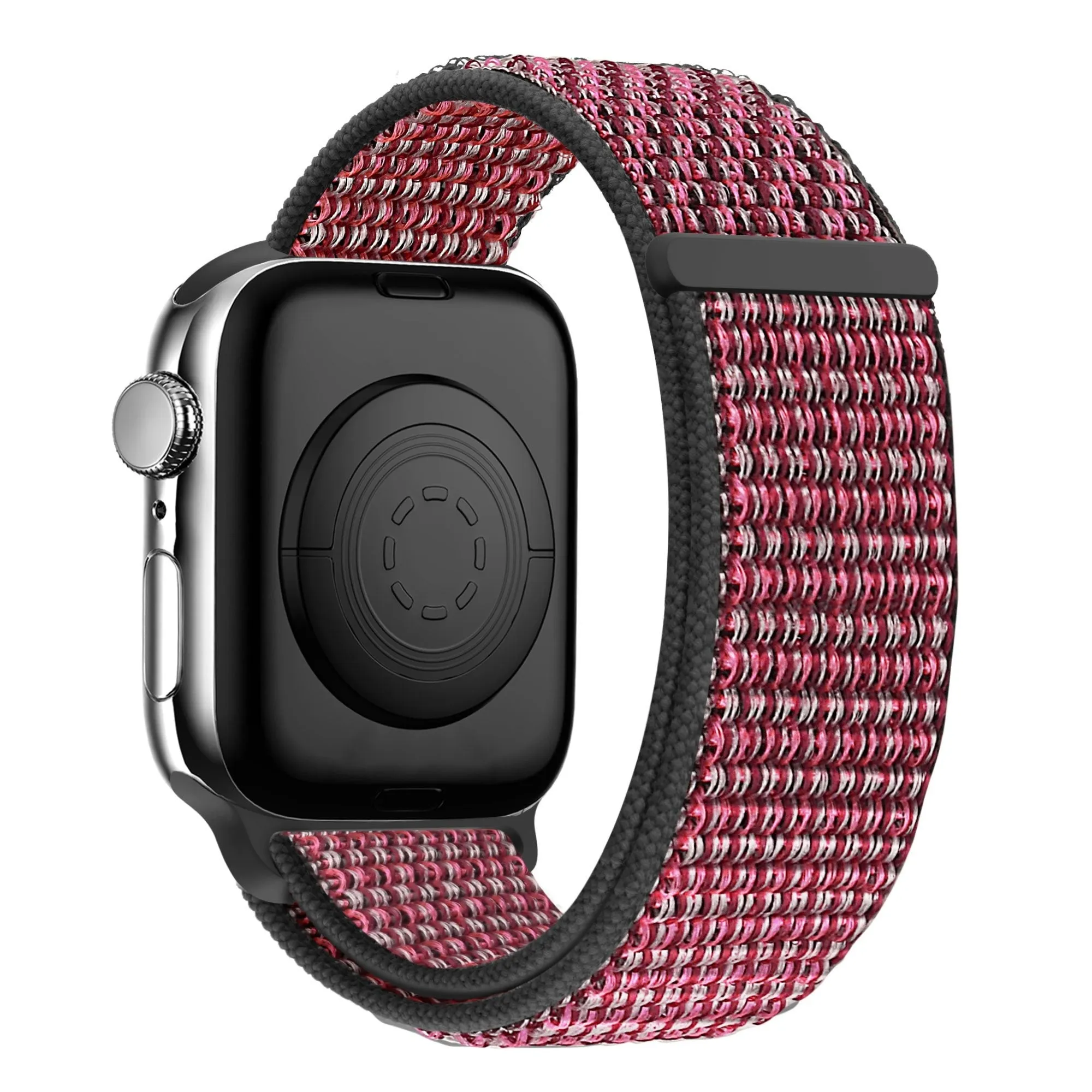Durable Fitness Gear Trendy Motion Look Bandz Apple Watch Nylon Strap 'Classic' (True Berry)