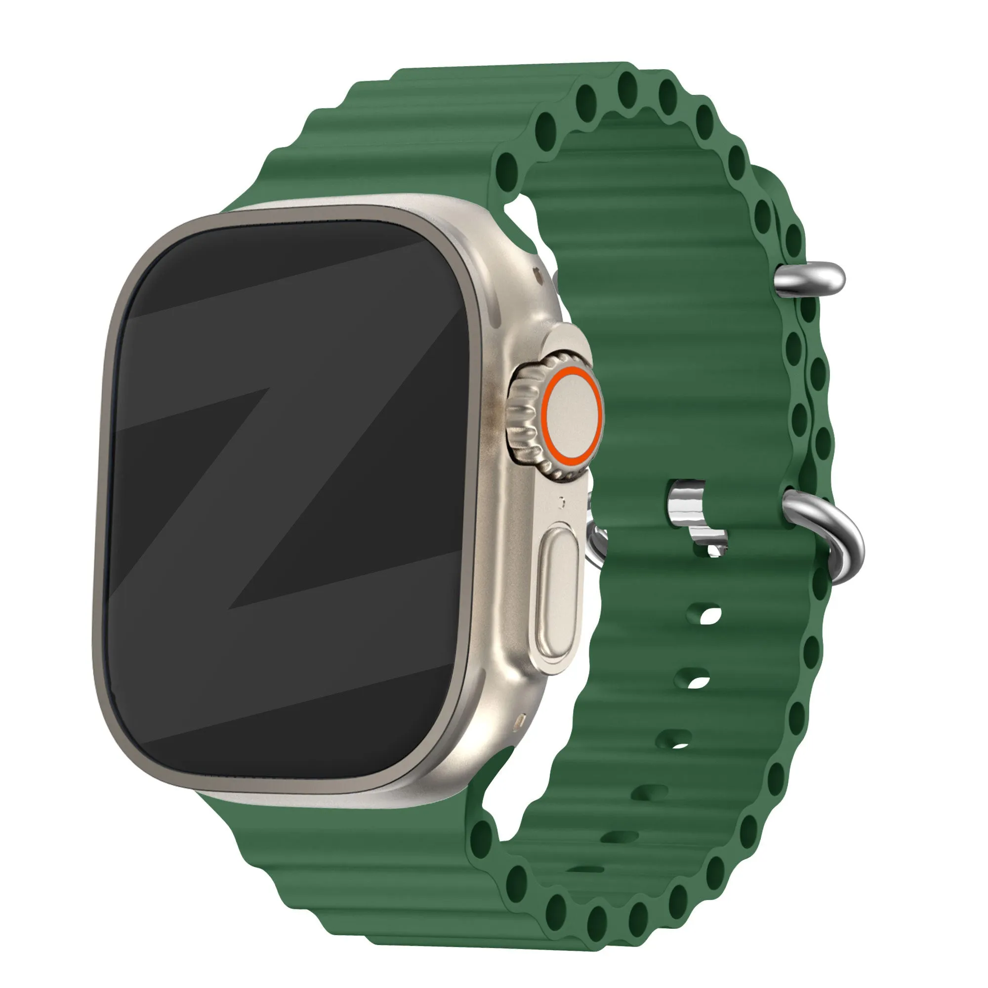Bandz Apple Watch Ocean Strap (Green) Silicone material