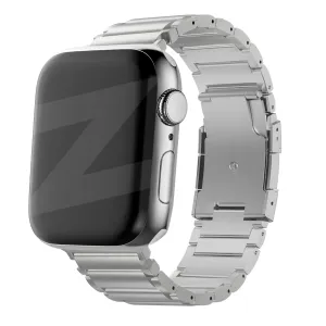 Bandz Apple Watch Titanium Strap 'Classic' (Silver) Minimal Style