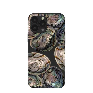 Black Abalone Shells iPhone 13 Pro Max Case Stylish Choice