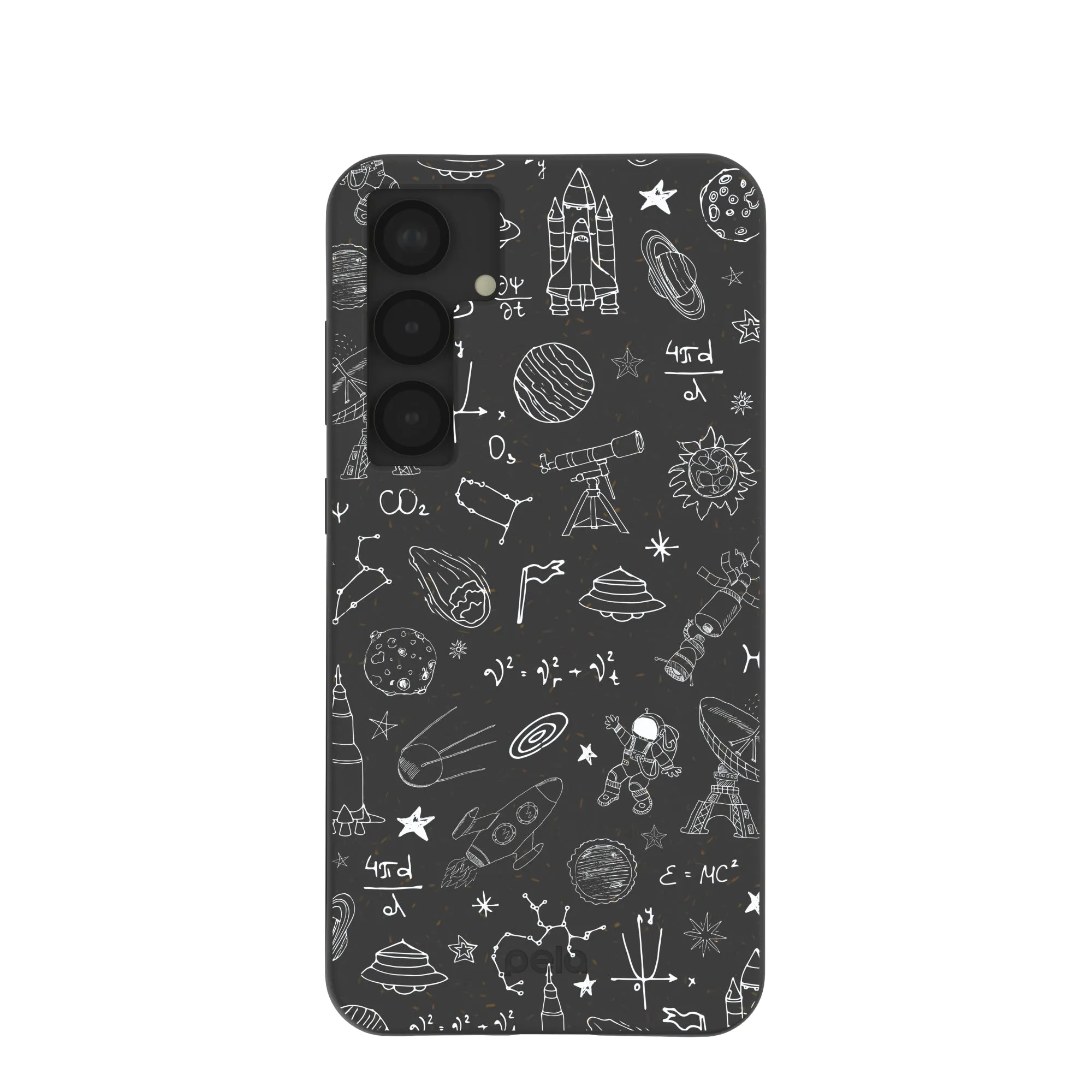 Black Astronomy Samsung Galaxy S25 (Plus) Case Durable Pattern Texture Flexible frame