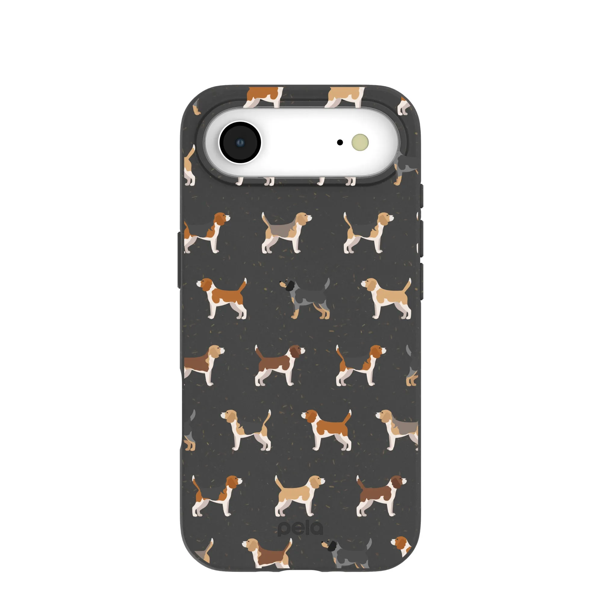 Modern Pattern Layer Light Touch Black Beagle Buds iPhone Air Case