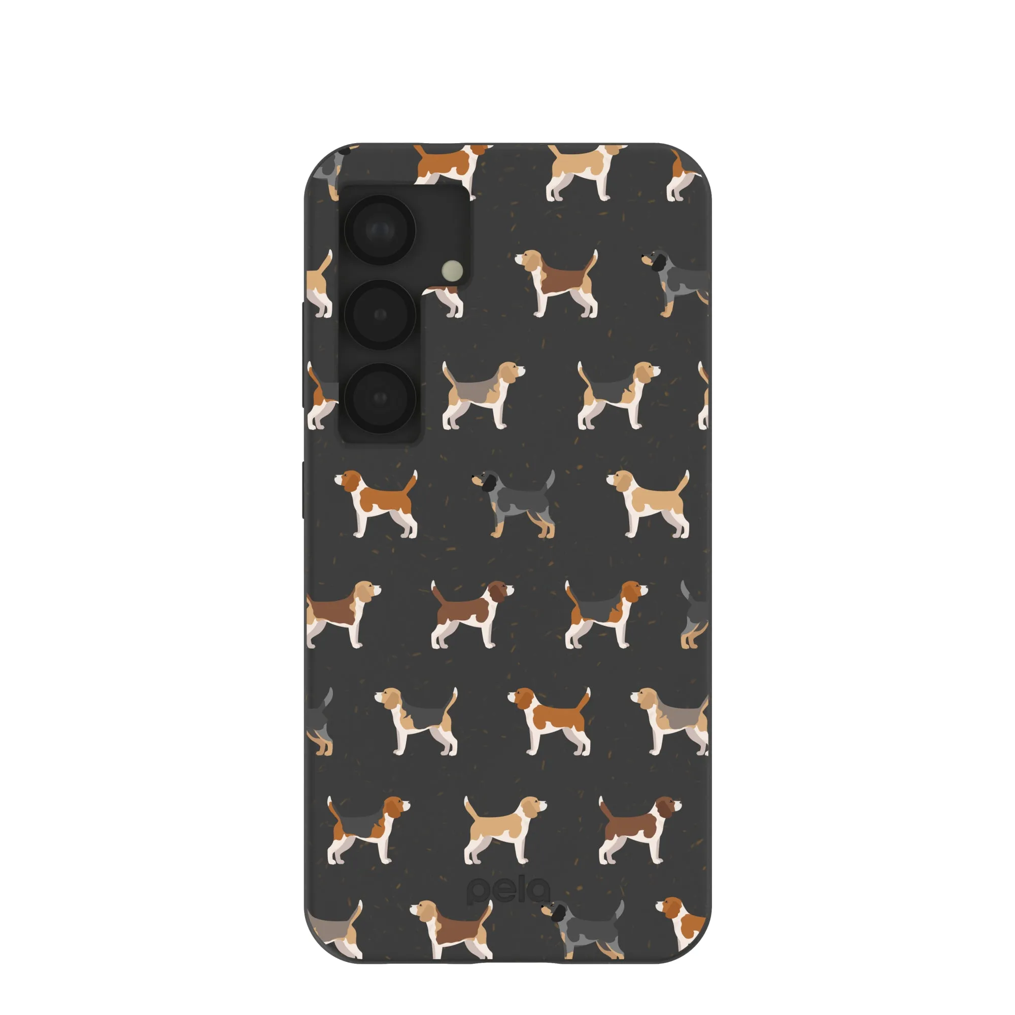 Rugged Detail Layer Black Beagle Buds Samsung Galaxy S25 Case