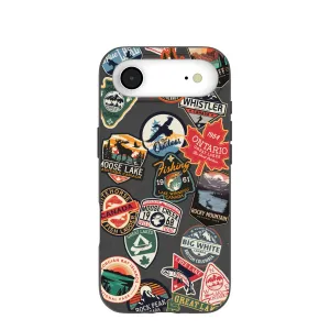 Black Canadian Stickers iPhone Air Case Smooth Grip