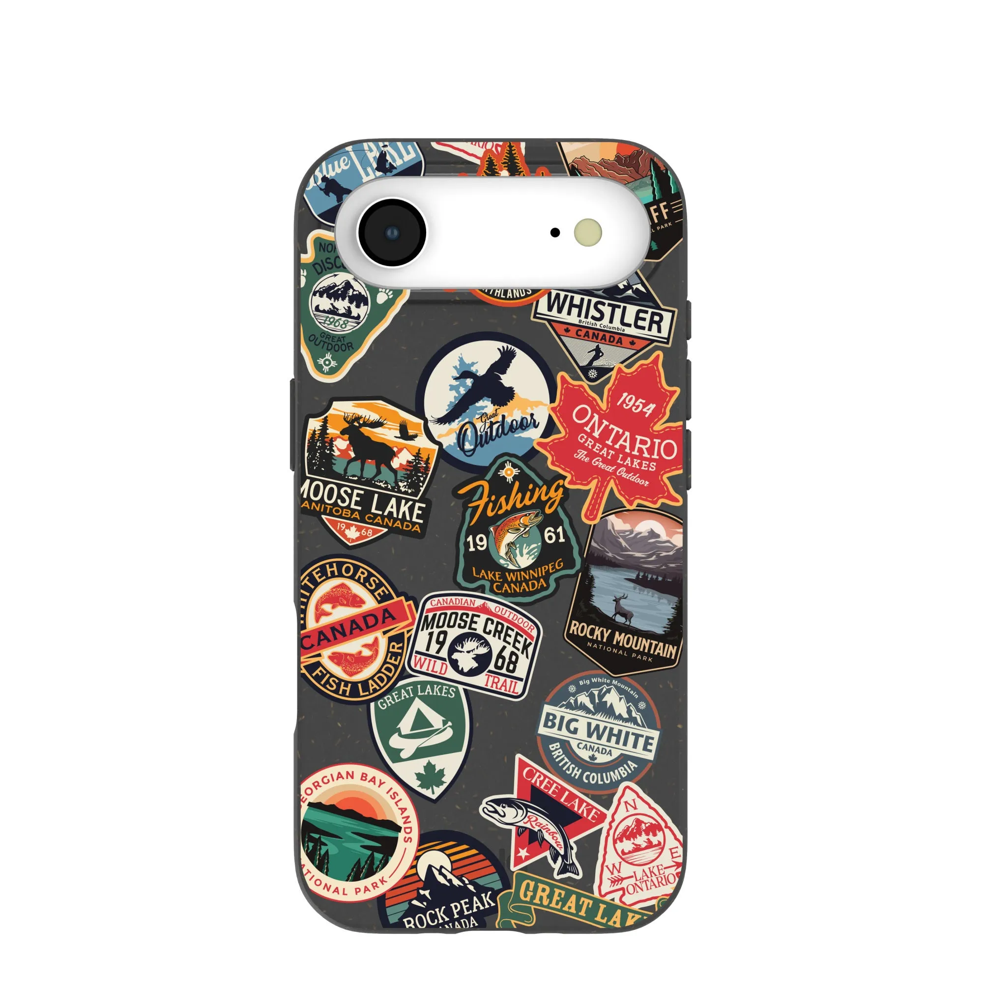 Black Canadian Stickers iPhone Air Case Smooth Grip