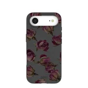 Luxury Coating Black Dried Rosebuds iPhone Air Case