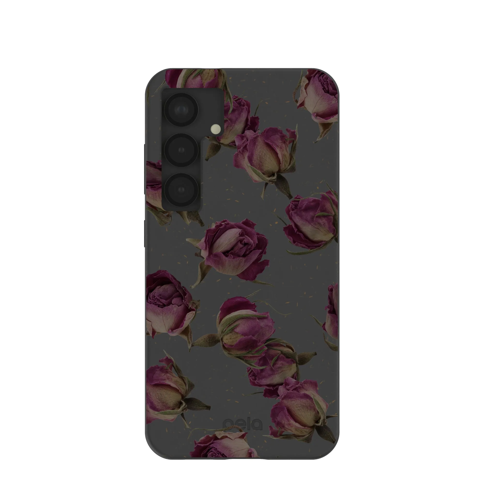 Minimal Form Wireless charging Black Dried Rosebuds Samsung Galaxy S25 Case