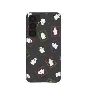 Black Ghost Stamps Samsung Galaxy S25 (Plus) Case Anti scratch Flexible Feel