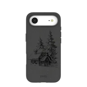 Black Lone Cabin iPhone Air Case Daily Essential Precision Cutouts