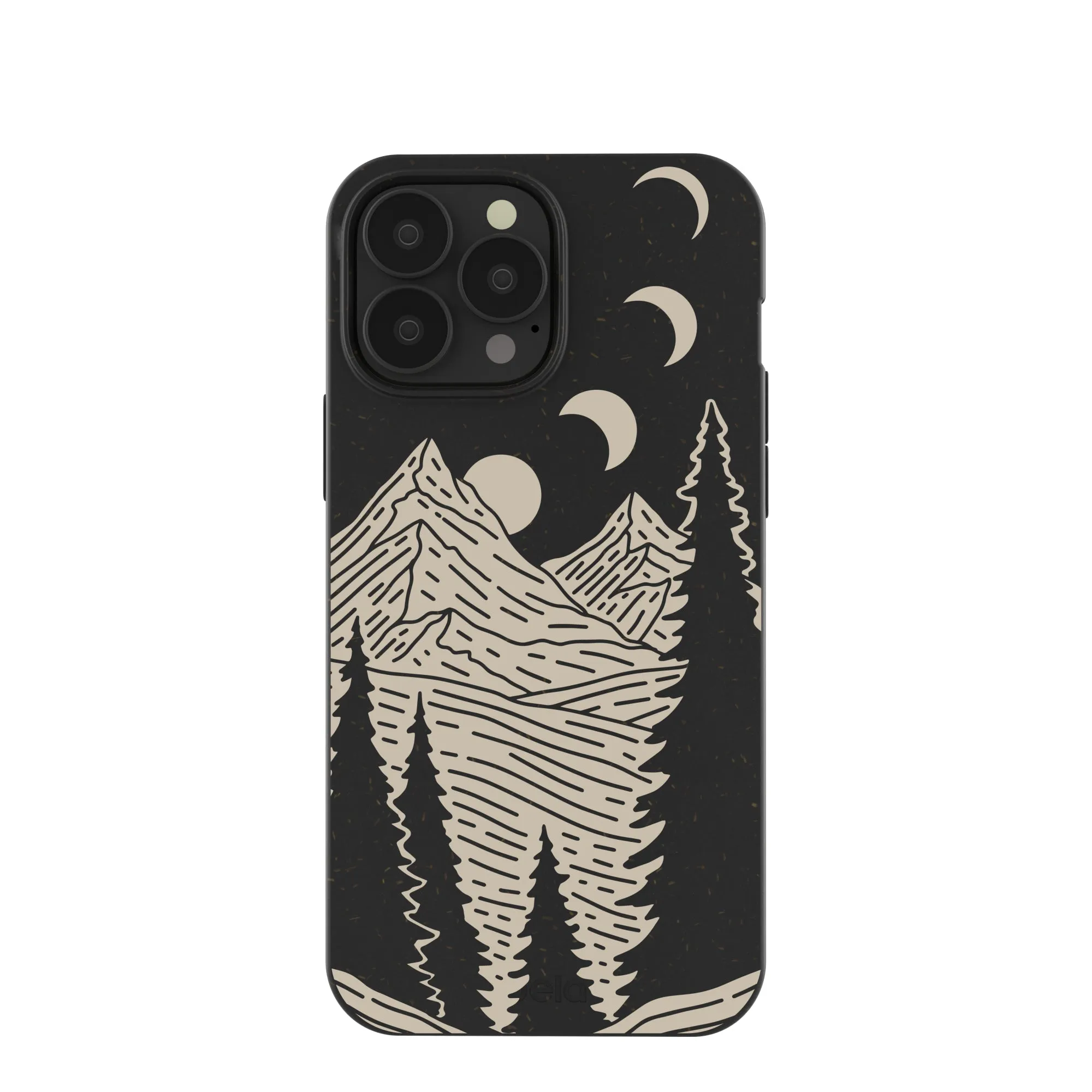 Durable Material Luxury Coating Black Moonlight Peaks iPhone 13 Pro Max Case