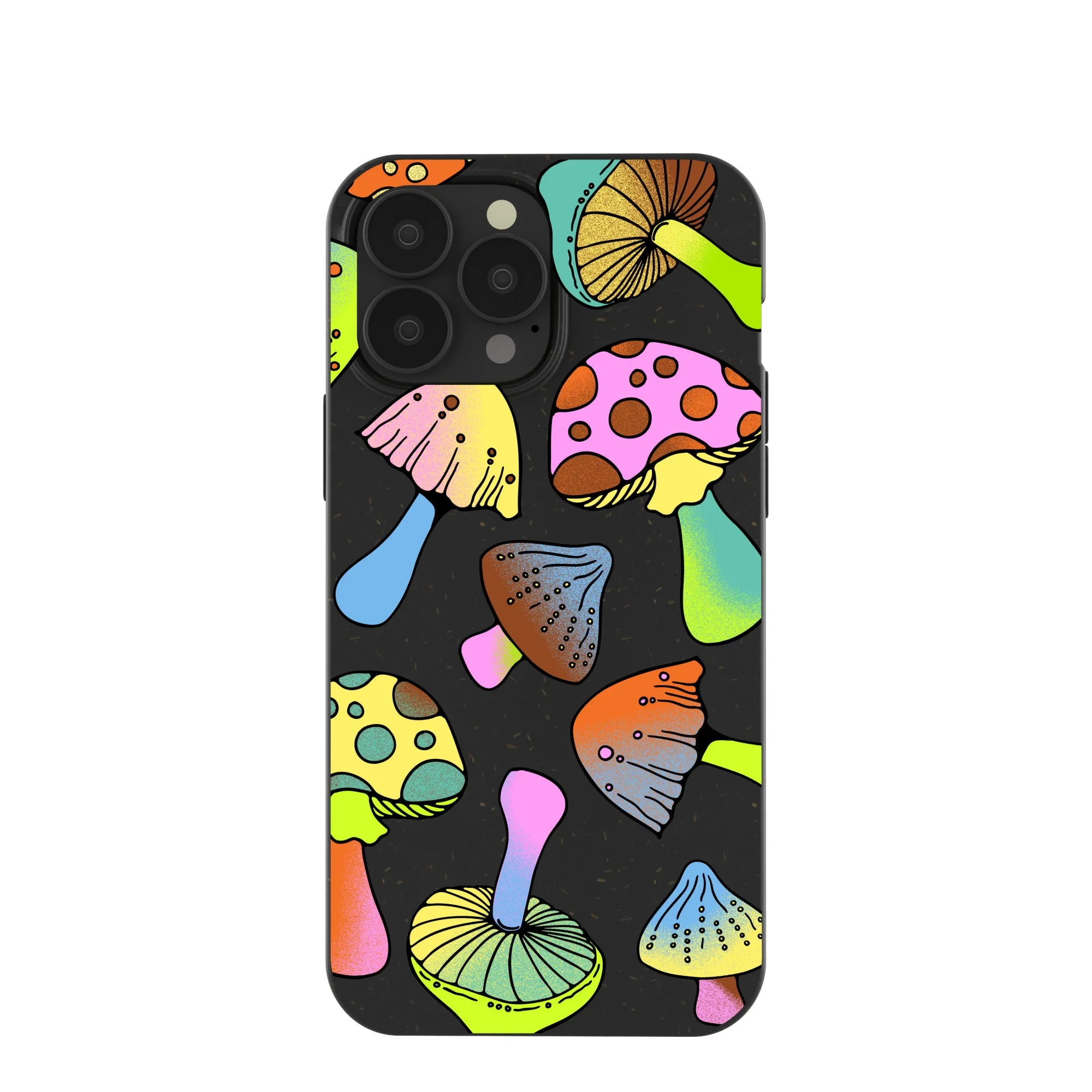 Refined Shield Durable Coating Black Mushroom Party iPhone 13 Pro Max Case