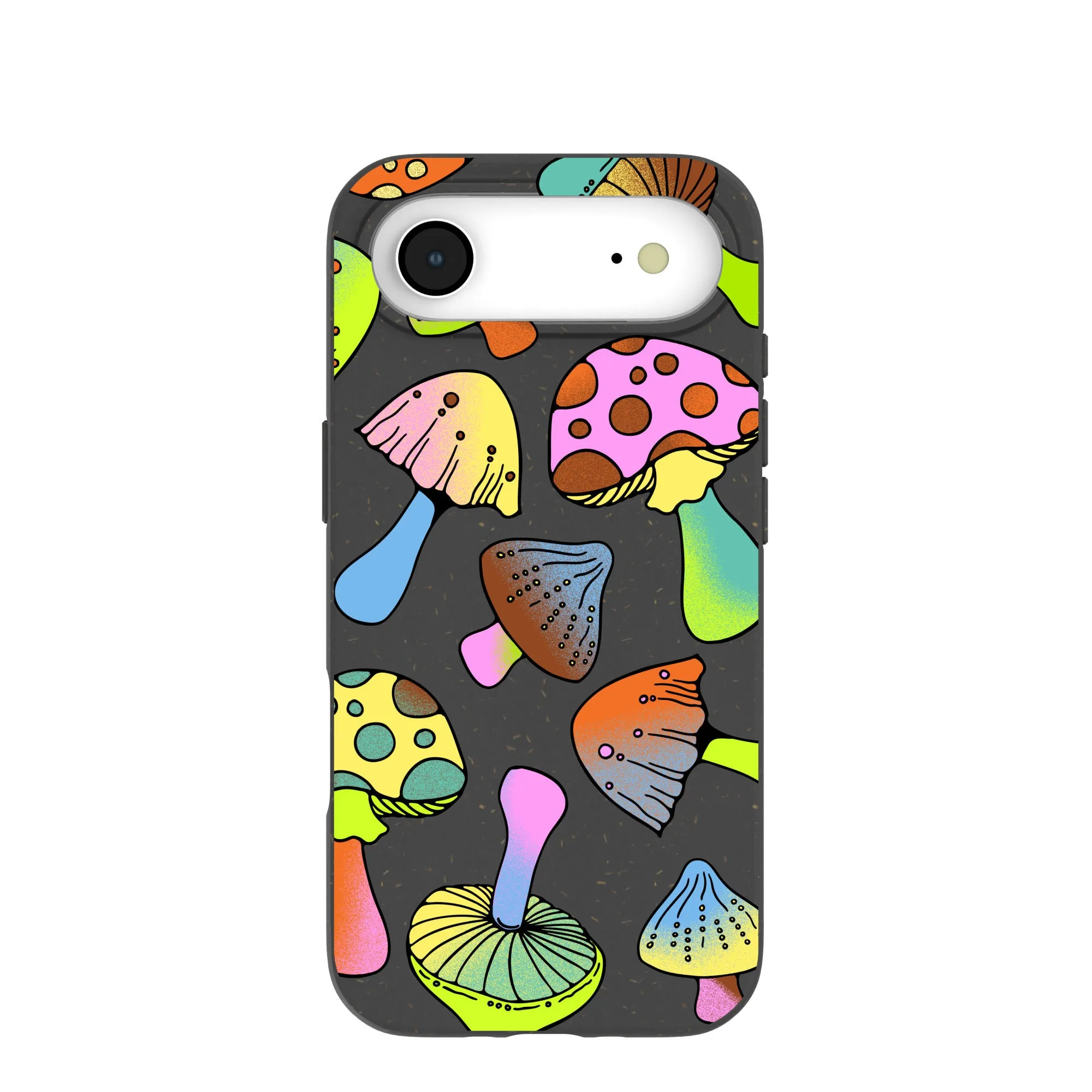 Black Mushroom Party iPhone Air Case Soft Shape Smooth Edge Design