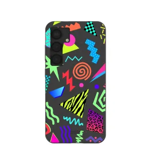 Polished Texture Finish Outdoor Protection Black Neon Blast Samsung Galaxy S25 Case