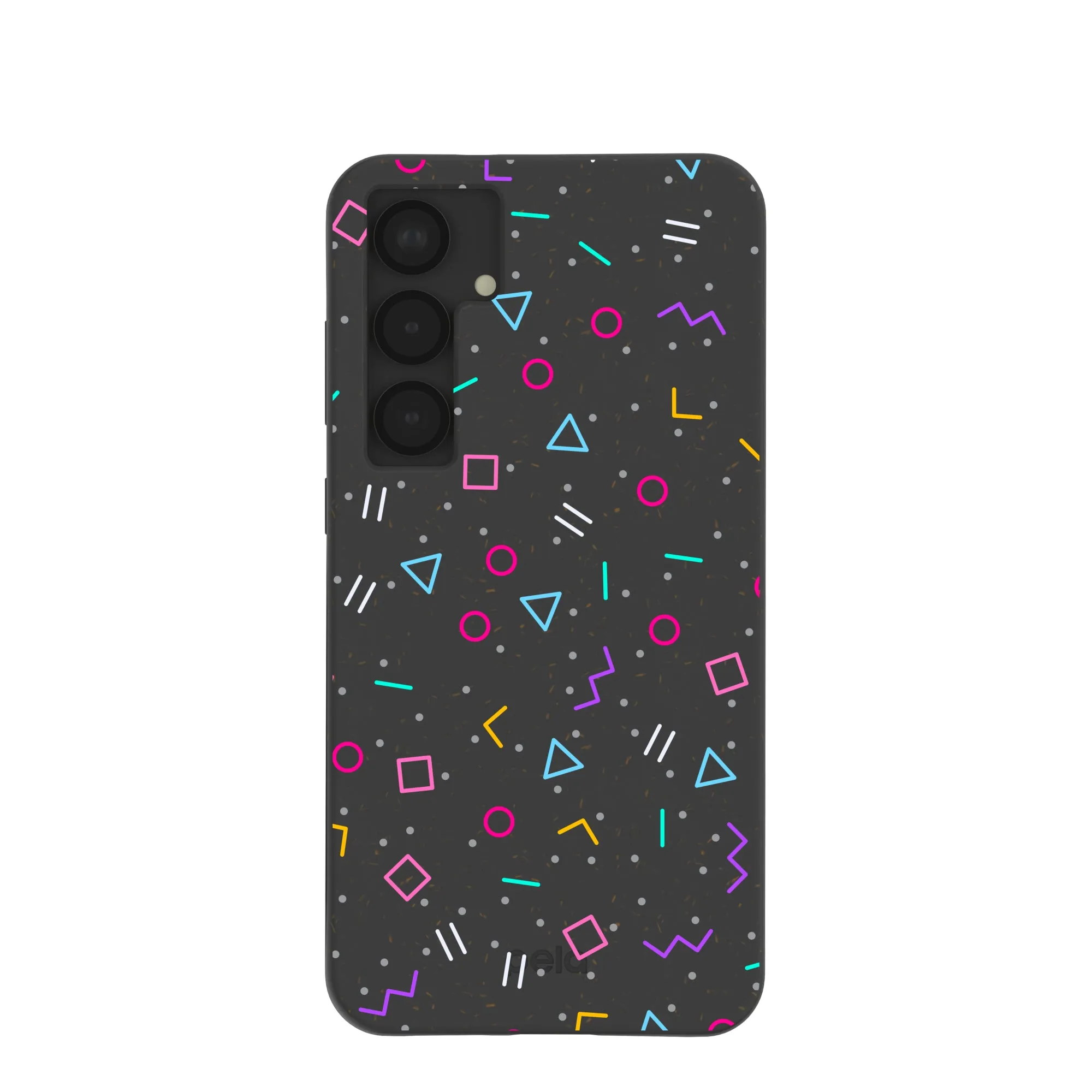 Soft Edge Texture Smooth Surface Black Neon Nostalgia Samsung Galaxy S25 (Plus) Case
