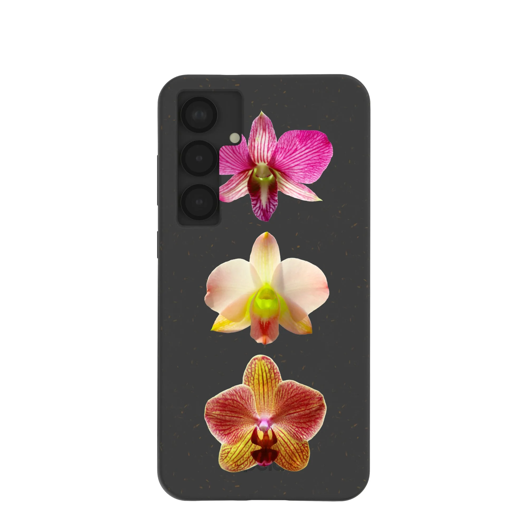 Black Orchids Samsung Galaxy S25 (Plus) Case Trendy Layer Modern Finish