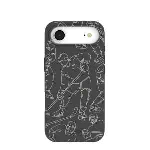 Black Play Sketch iPhone Air Case Minimal Grip Premium Build