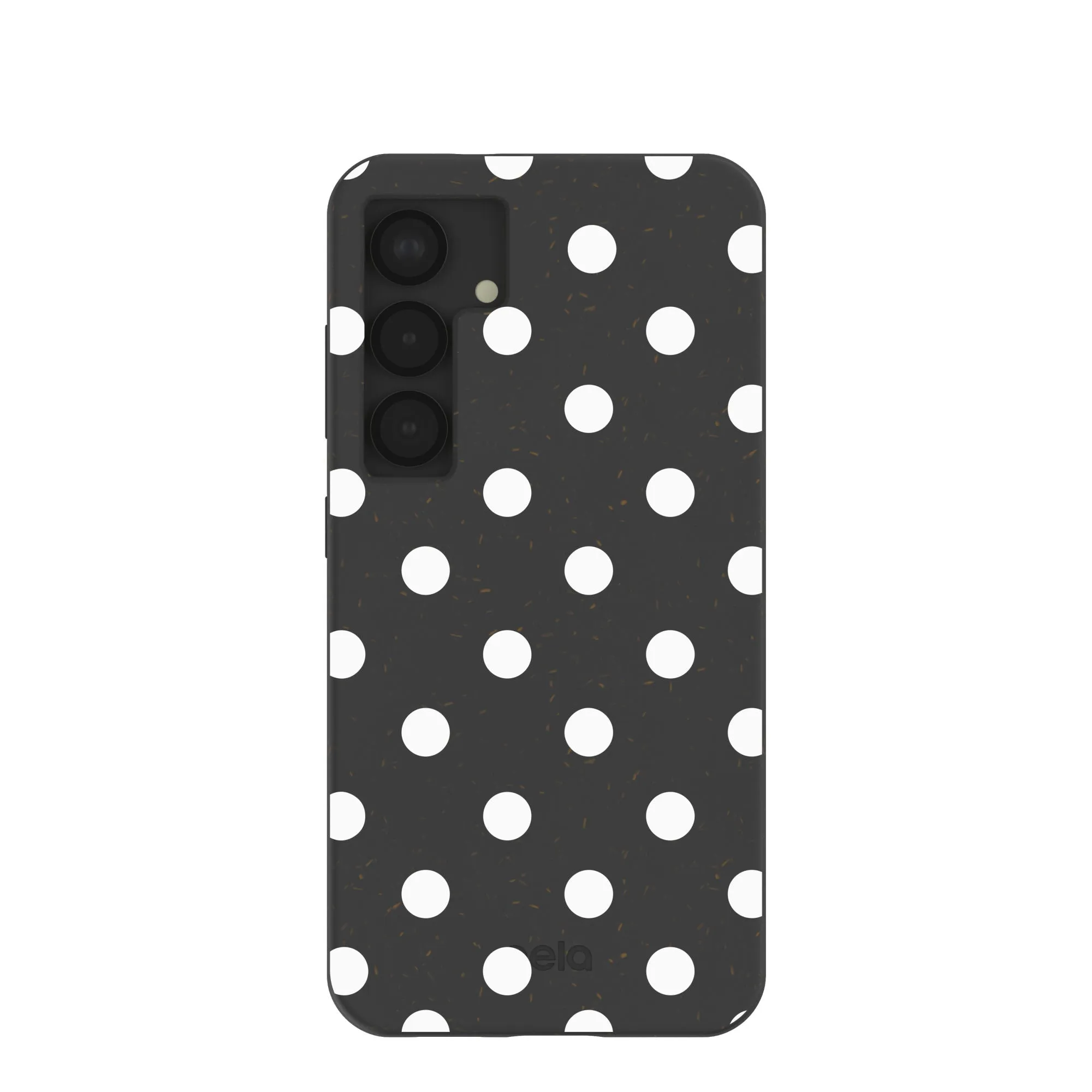 Black Polka Confetti Samsung Galaxy S25 Case Soft Interior